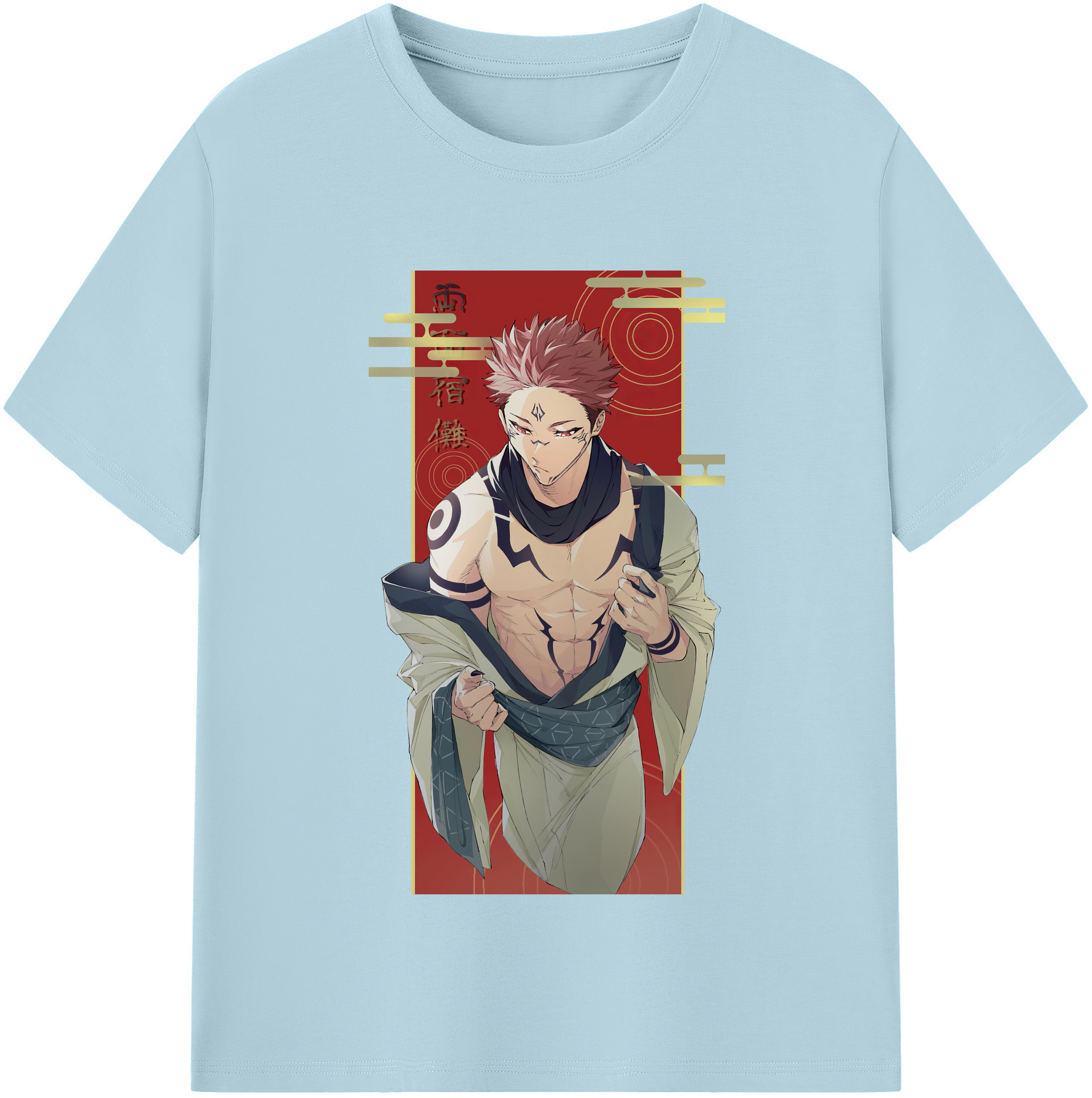 （画像用） 呪術廻戦 Jujutsu Kaisen 綿100％半袖Tシャツ（フロントプリント）